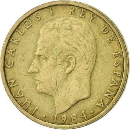 reverso españa moneda de 100 pesetas 1984