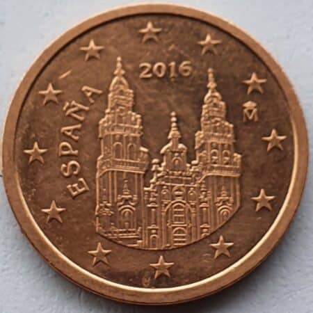 Moneda 2 céntimo de euro 2016 España anverso en numinformatica