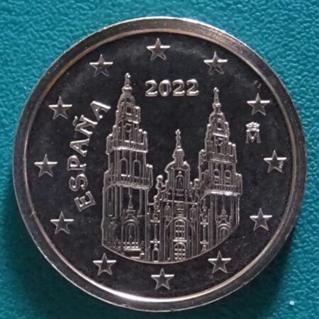 Moneda 2 céntimos de euro 2022 España anverso en numinformatica