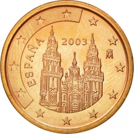 Moneda 5 céntimos de euro 2003 España anverso en numinformatica