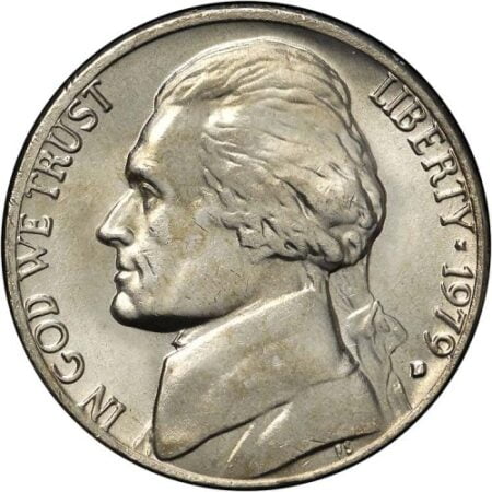 anverso Moneda 5 céntimo 1979 Estado Unidos de América con CECA D