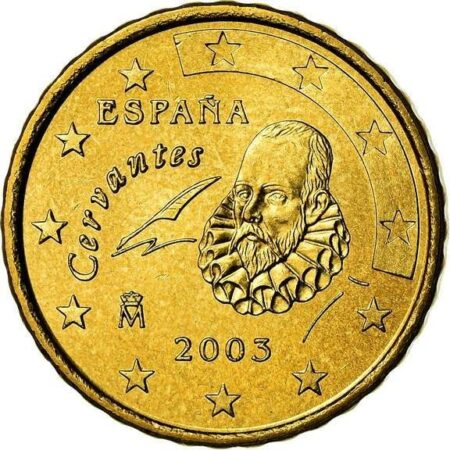 Moneda de 10 céntimos de euro 2003 españa reverso