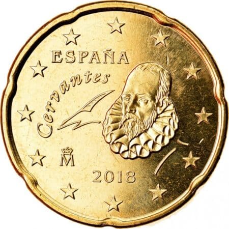 anverso Moneda 20 céntimos 2018 España