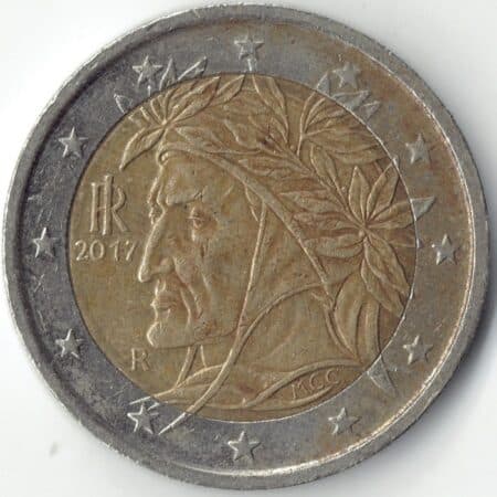 anverso Moneda 2 Euros 2017 Italia
