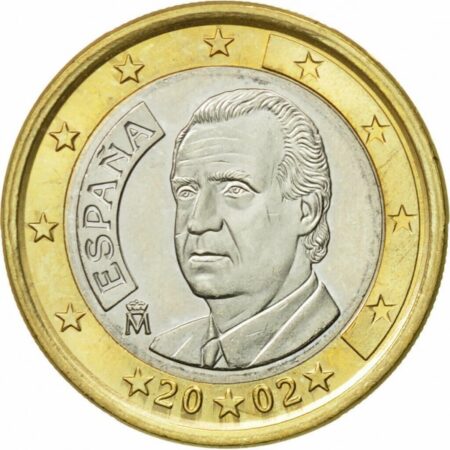 Moneda 1 Euro 2002 España anverso