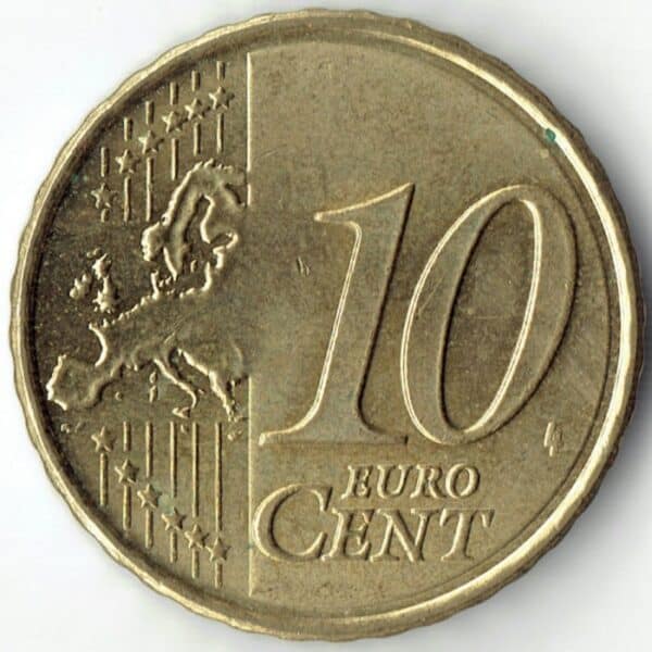 Moneda 10 céntimos Euros 2020 España reverso