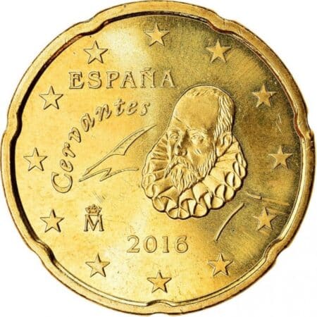 Moneda 20 céntimos 2016 España anverso