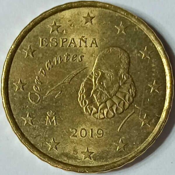 Anverso moneda de 10 céntimos de euro España del año 2019 en numinformatica