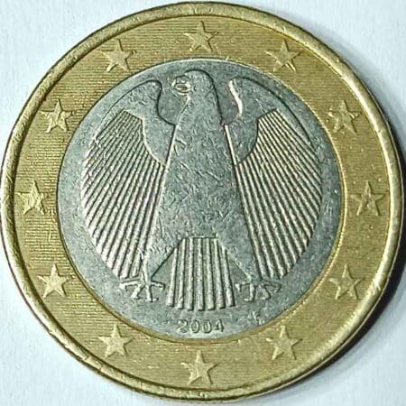 Moneda 1 Euro 2004 Alemania CECA F anverso en numinformatica