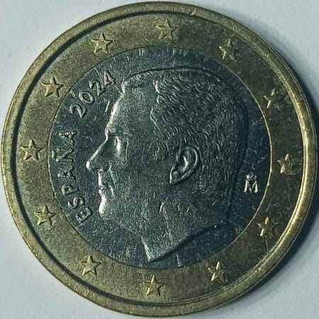 Moneda 1 Euro 2024 España anverso en numinformatica