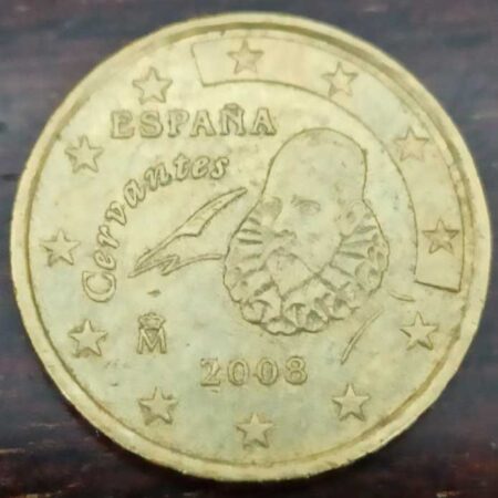 Moneda 10 céntimos de euro 2008 España anverso