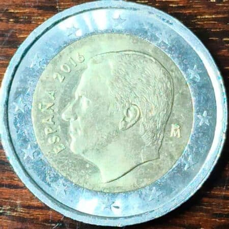 Moneda 2 Euros 2016 España anverso numinformatica