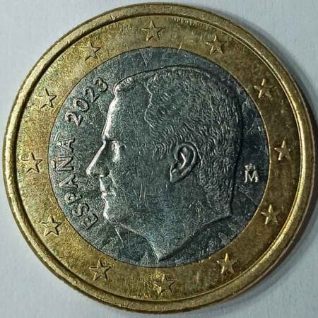 Moneda 1 Euro 2023 España anverso en numinformatica