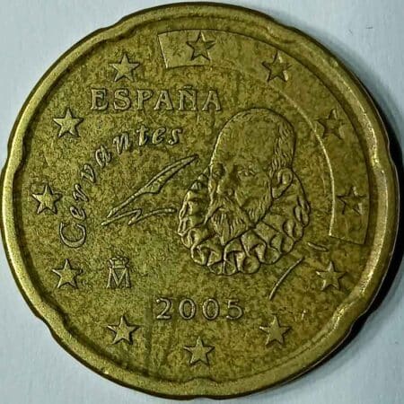 Moneda 20 céntimos 2005 España anverso en numinformatica
