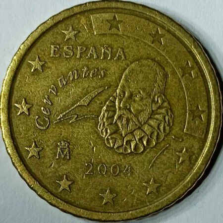 Moneda 50 céntimos Euro 2004 España anverso en numinformatica