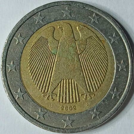 Moneda 2 Euros 2002 Alemania CECA J anverso en numinformatica