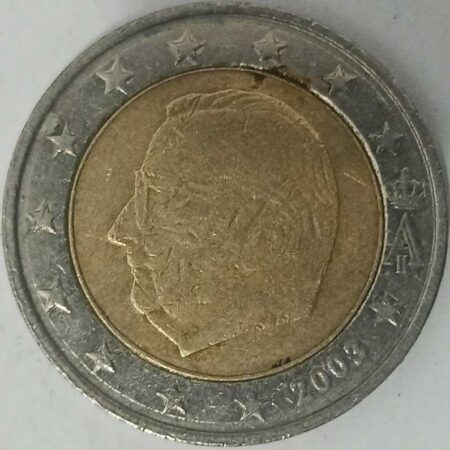 Moneda 2 Euros 2003 Belgica anverso en numinformatica