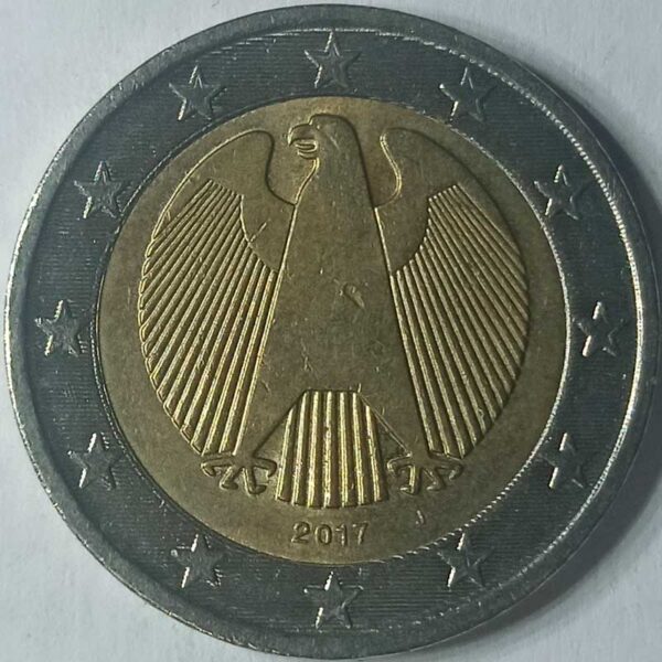 Moneda 2 Euros 2017 Alemania CECA J anverso en numinformatica