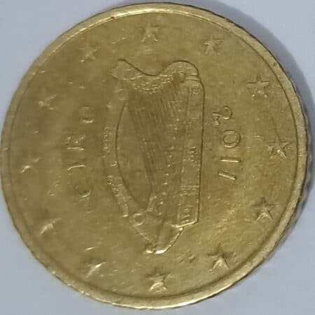 Moneda 50 céntimos 2011 Irlanda anverso en numinformatica