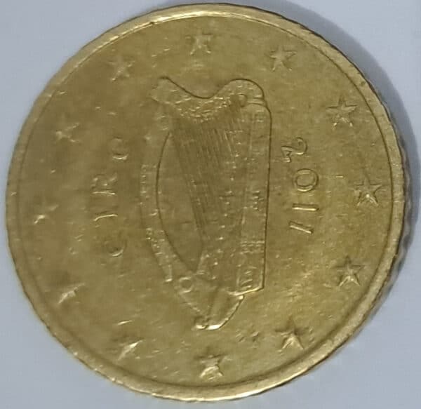 Moneda 50 céntimos 2011 Irlanda anverso en numinformatica